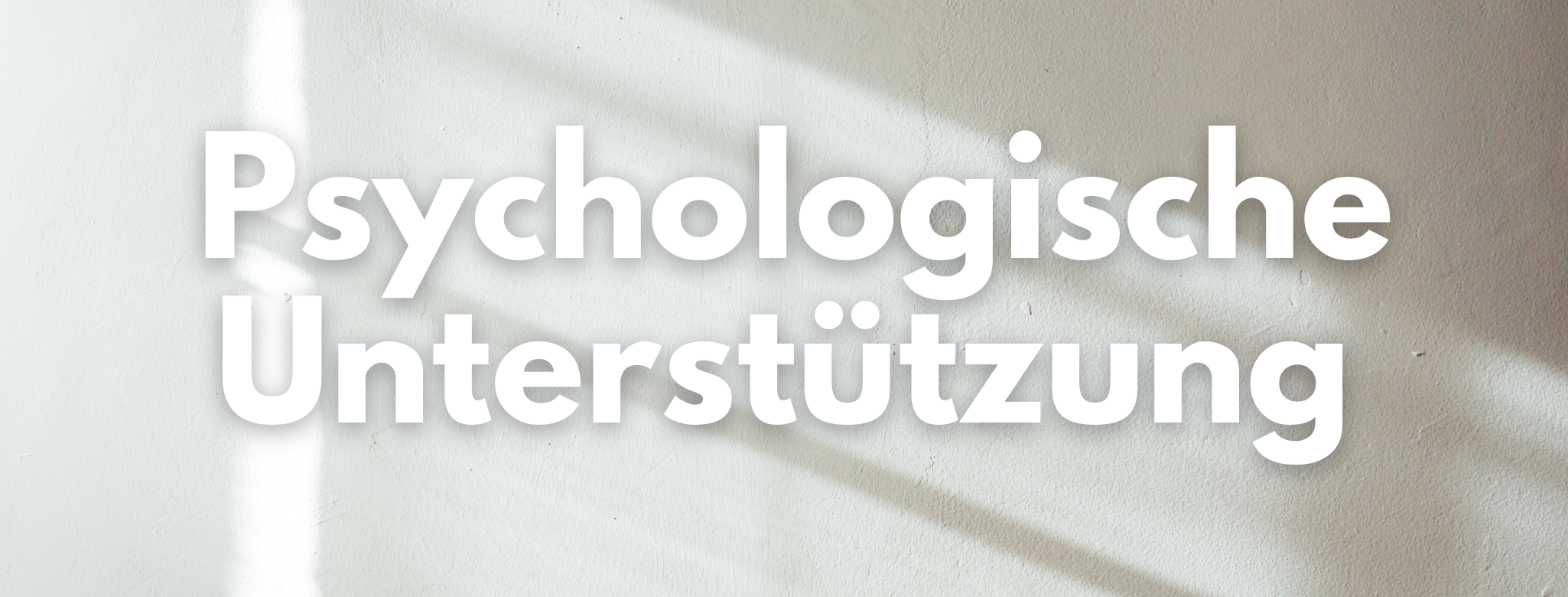 Coverbild Psychologische Unterstützung